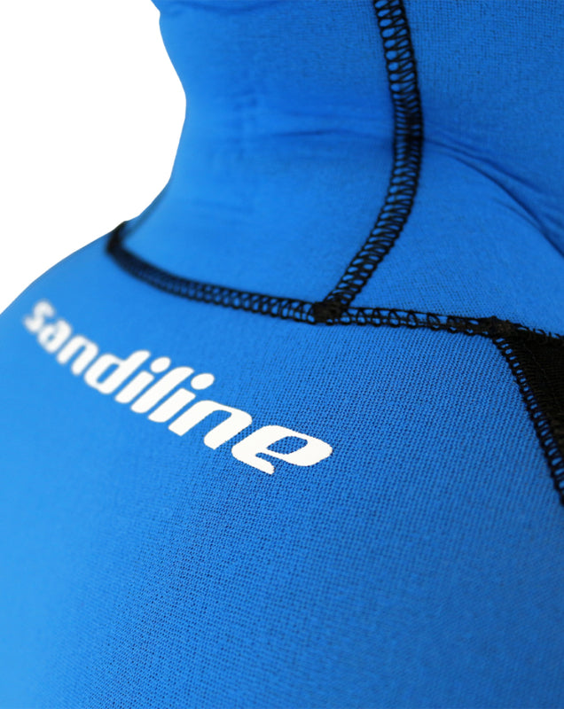 Sandiline Canyoningpak met capuchon 6,5 mm thermo BLAUW