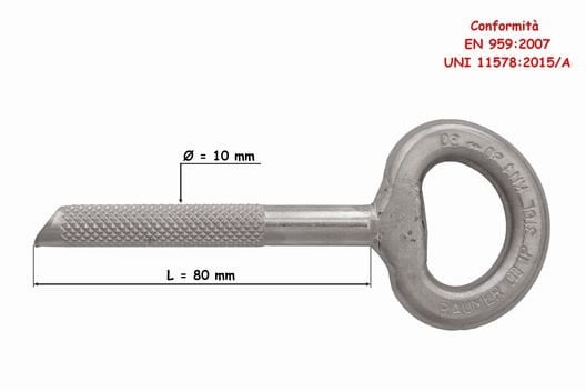Raumer RADIUS anker inox 10x80mm