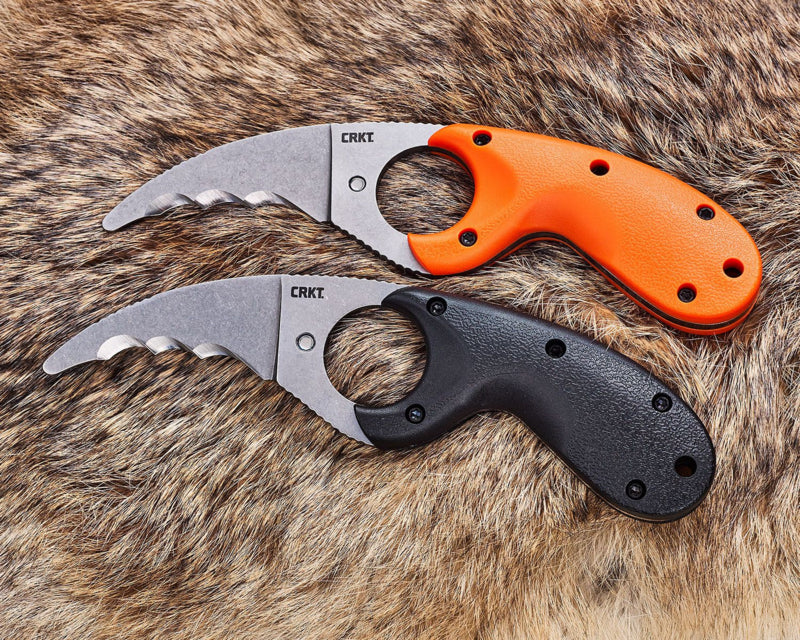CRKT Bear Claw-mes V2 Oranje met Veff-vertanding