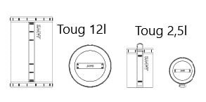 JAWS TOUQ 2.5 l Waterdichte tas