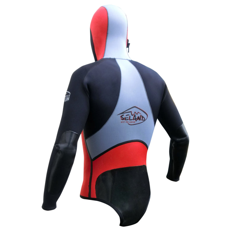 Seland Bitet Plush canyoning Jacket Grijs Rood