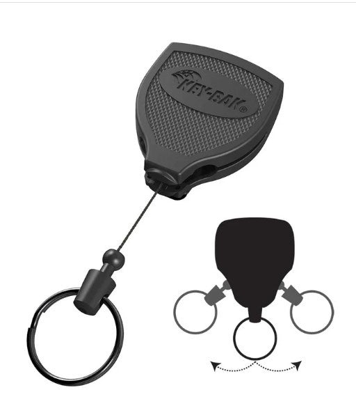 Key-Bak Super48 PLUS Ambidextere, robuuste intrekbare sleutelhanger