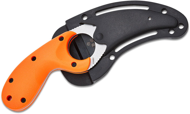 CRKT Bear Claw-mes V2 Oranje met Veff-vertanding
