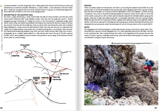 Ferrata in de valleien van Badia, Fassa en Gardena