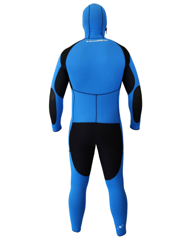 Sandiline Canyoningpak met capuchon 6,5 mm thermo BLAUW
