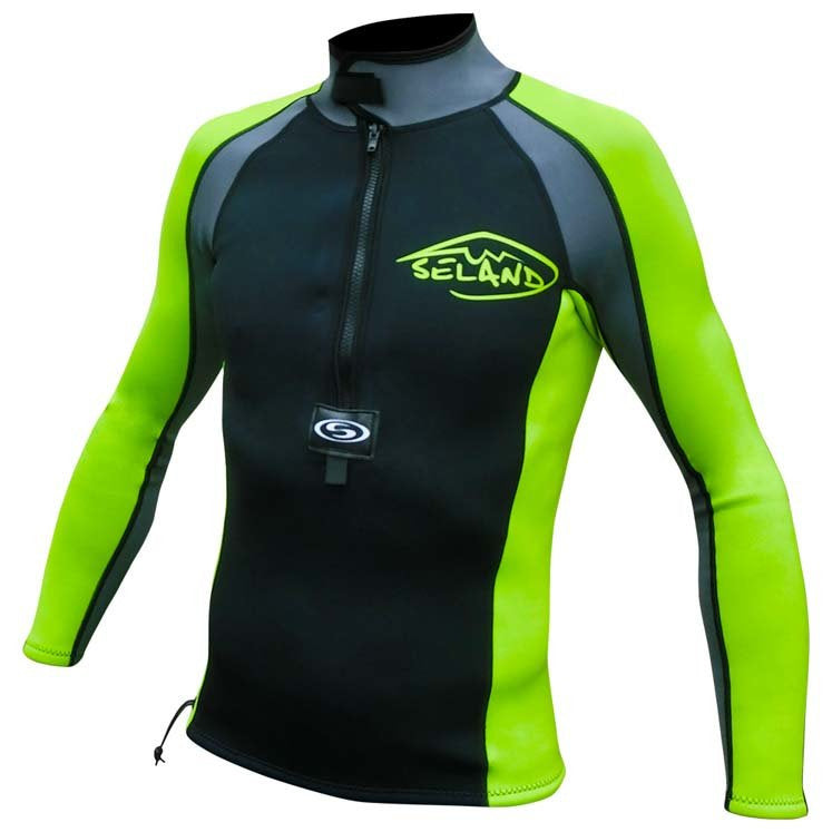 Seland neopreen ritsjack ONIS 2mm GROEN